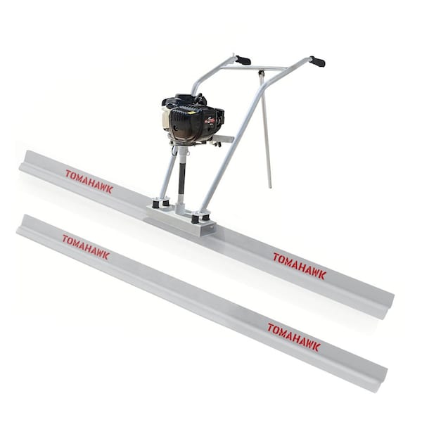 37.7cc Gas Concrete Power Screed and two 10ft Aluminum Straight Boards